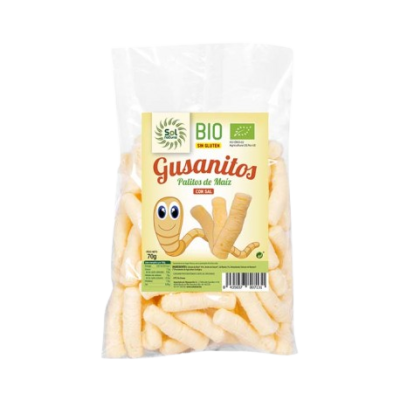 Gusanitos de maíz gigantes 70g Ecológico  
