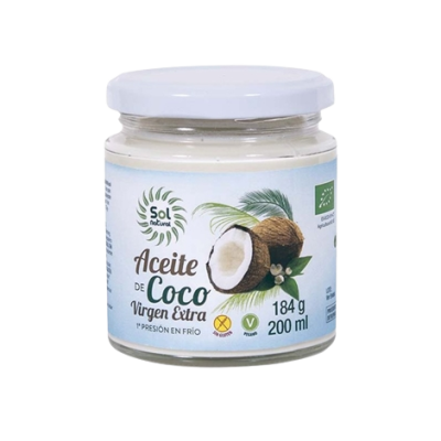 Aceite de coco 200 ml Ecológico  