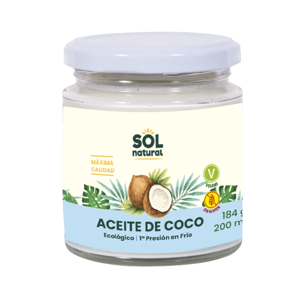 Aceite de coco 200 ml Ecológico  