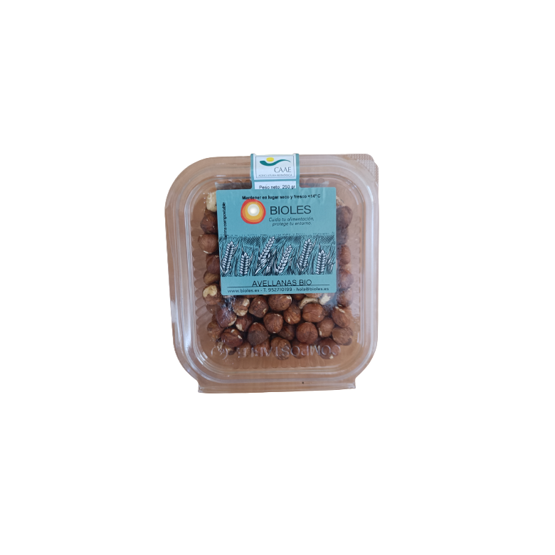 Hazelnuts 250g tub Organic