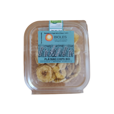Plátano chips 150g con azúcar Ecológico 