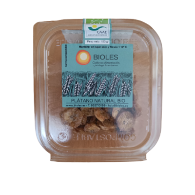 Natural SUGAR-FREE 150g dried Organic Banana