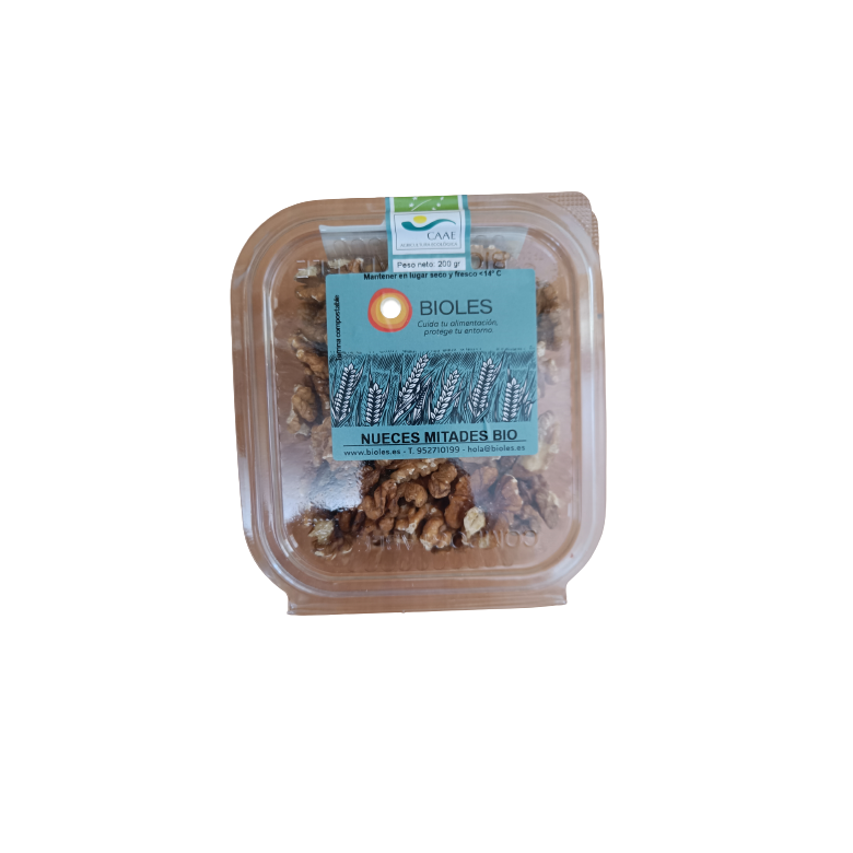 Organic walnut halves 200g