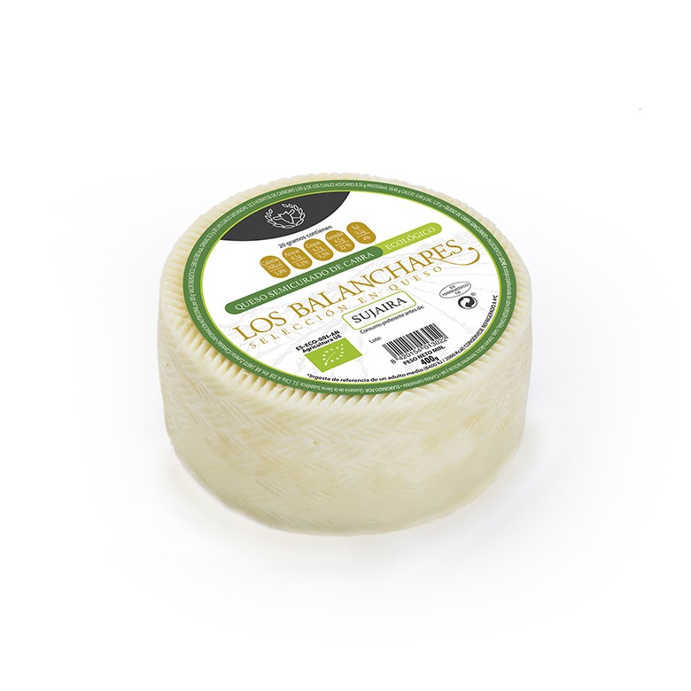 Queso de cabra SUJAIRA SEMIcurado 400g aprox Ecológico