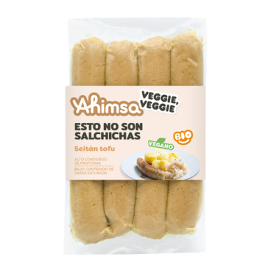 Salchichas seitan tofu 200 Grs.