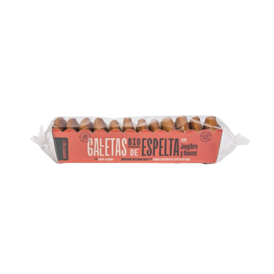 Spelt biscuits with ginger and walnuts 150g organic