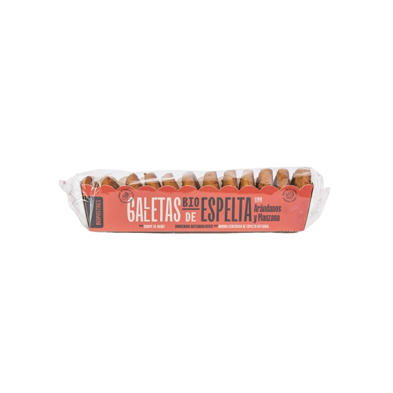 Galletas espelta arándanos y manzana 150g Ecológicas 