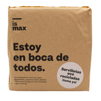 Servilletas ISMAX Natural 100ud Eco