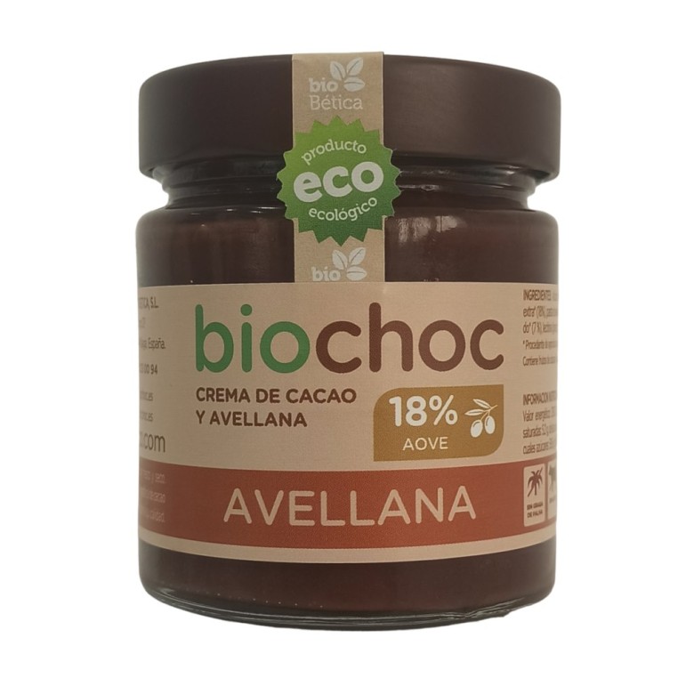Crema BIOCHOC de cacao y avellanas 200g Ecológico