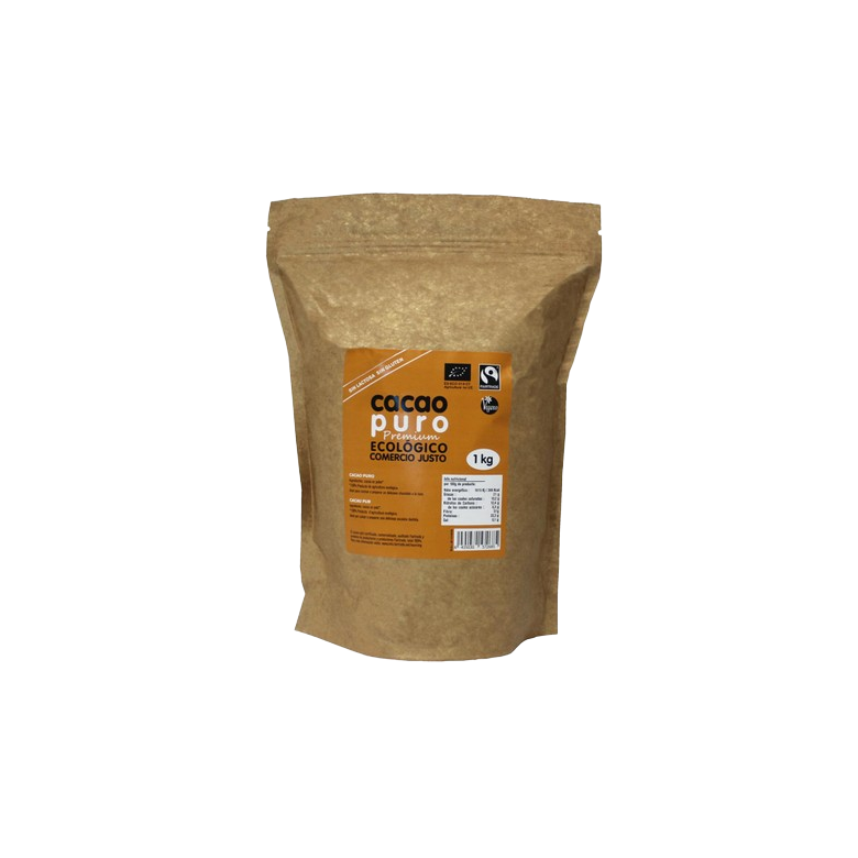 Cacao puro desgrasado 1kg Ecológico