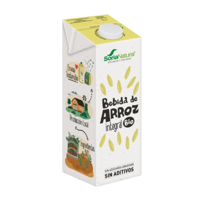 Brown rice drink 1l Soria Natural Ecológica