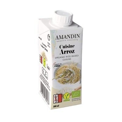 Crema arroz para cocinar Ecológica. 200 ml