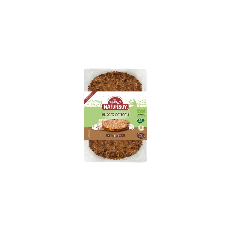 Hamburguesa de tofu y champiñon vegetal 160g ecológica 