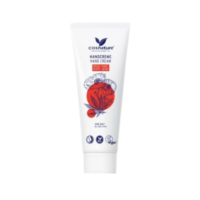 Crema manos Amapola y Cáñamo Cosnature 75ml ecológica