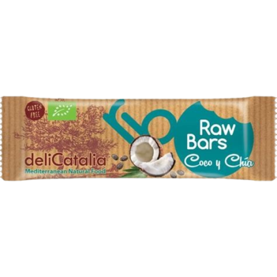 Gluten-free coconut and chia bars 30g organic