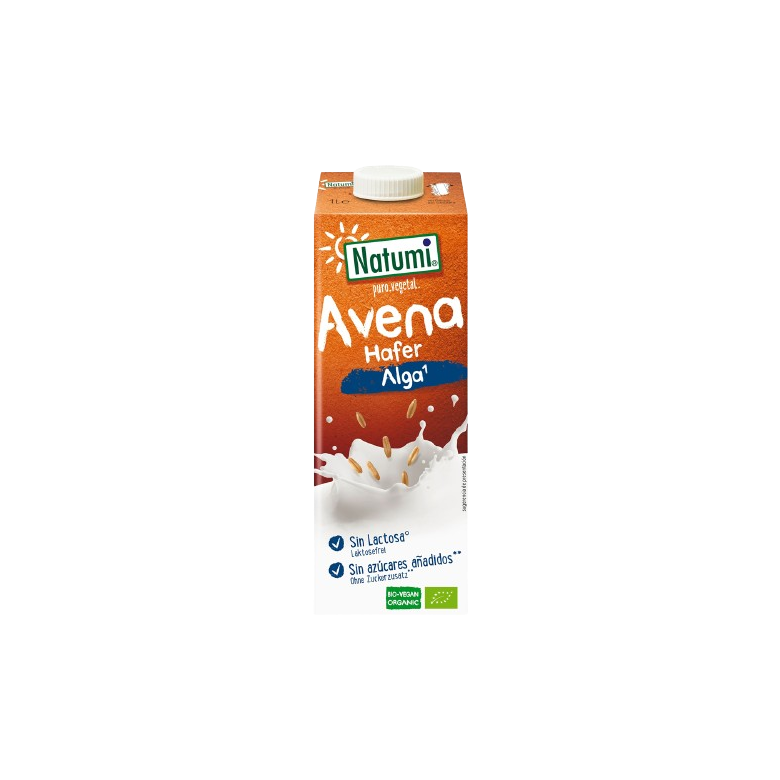 Bebida avena con ALGAS sin azúcar 1l Natumi Ecológico   