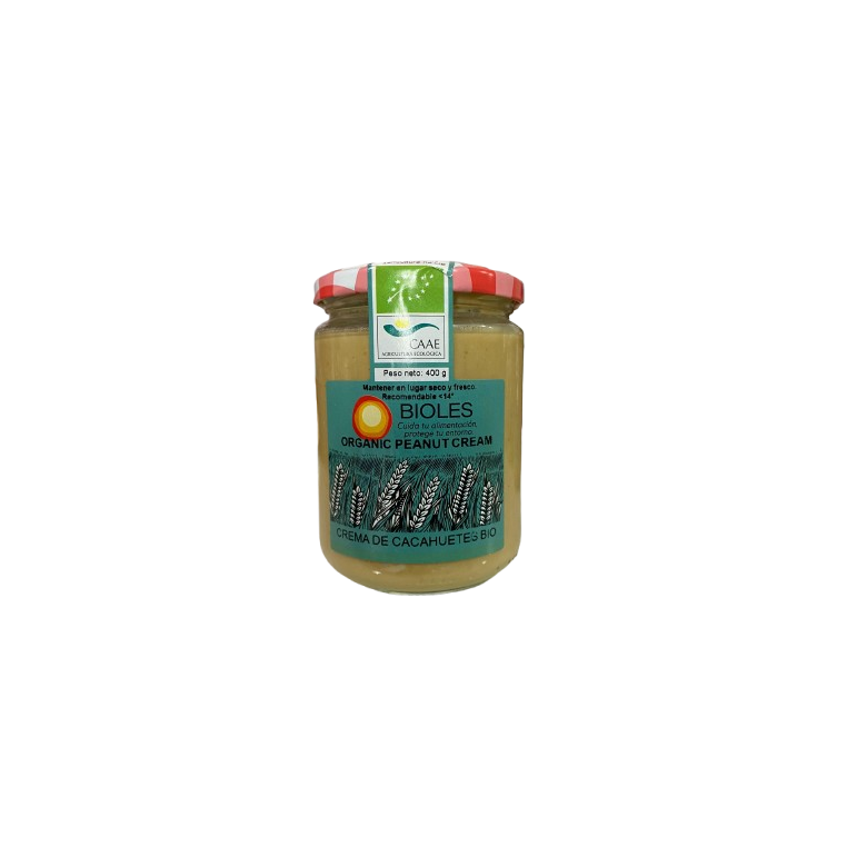 Crema de cacahuetes tostados 400g Ecológica