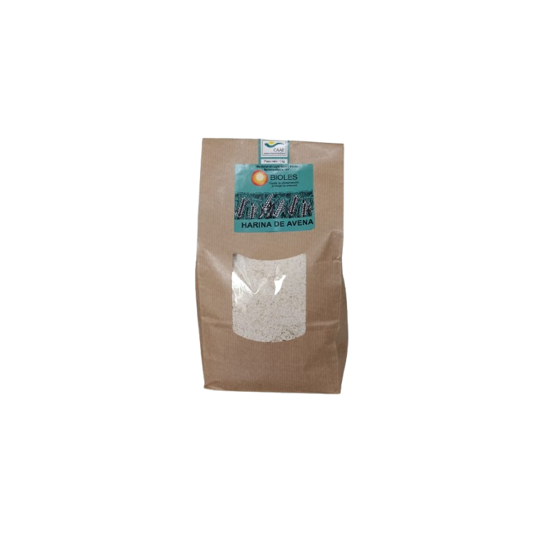 Harina avena integral 1kg Bioles Ecológica