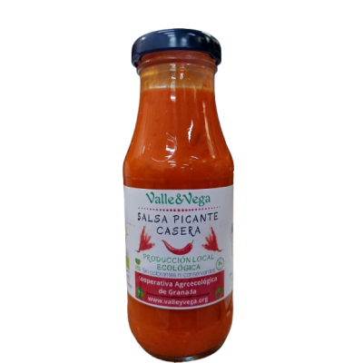 Homemade Hot Sauce 220ml Valle y Vega Organic 