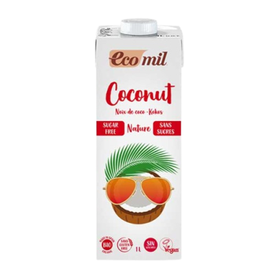 Bebida COCO Natural ECOMIL sin azúcares 1l Ecológica 