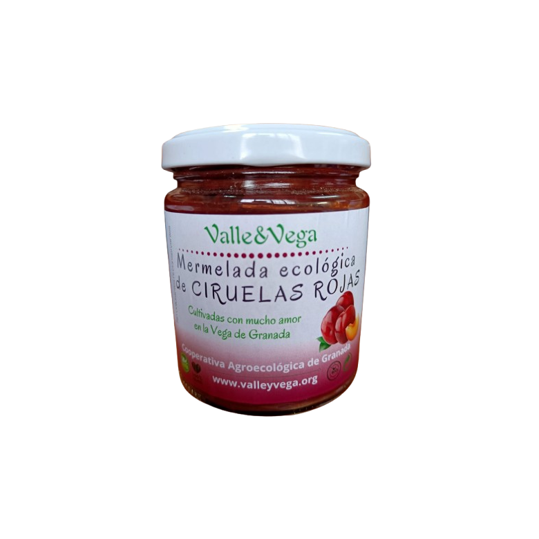 Red plum jam Valle y Vega organic