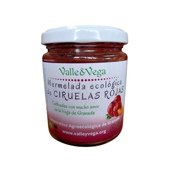 Red plum jam Valle y Vega organic