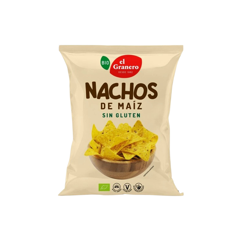 Nacho de maíz sin gluten 125g Ecológico