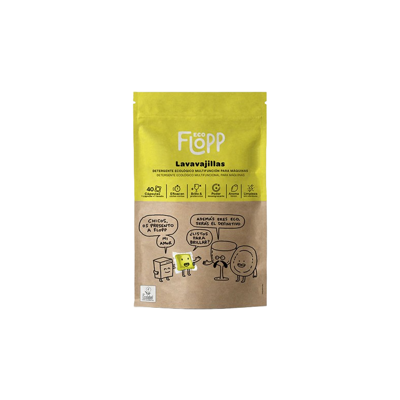  Dishwashing Liquid 40 Capsules Flopp Eco-Friendly