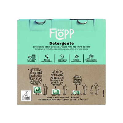 Detergente lavadora 70 dosis Flopp Ecológico