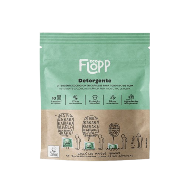 Washing Detergent 16 Capsules Flopp Eco-Friendly 