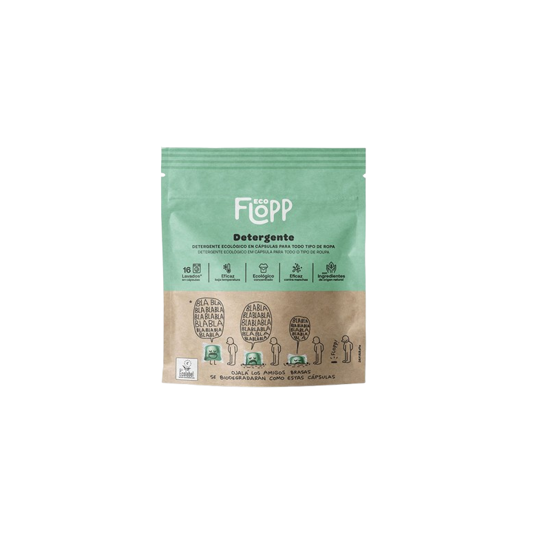 Detergente lavadora 16 dosis Flopp Ecológico