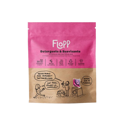 Detergente & Suavizante 30 dosis Flopp Ecológico