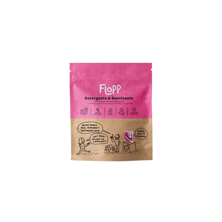 Detergent & Fabric Softener Flopp Eco-Friendly 30 doses