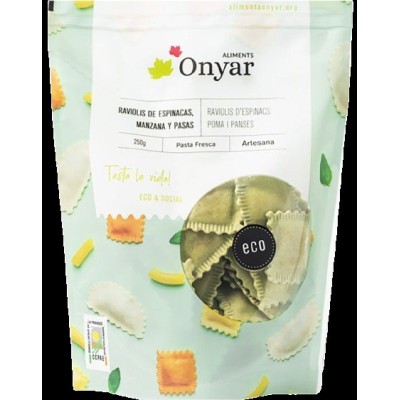 Spinach, apple and raisin ravioli Organic , 250g