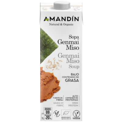 Sopa Genmai Miso 1L Amandin Ecológica