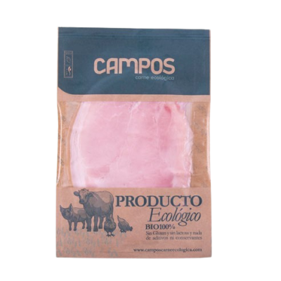 Jamon Cocido Fileteado 100g aprox. de cerdo Ecológico