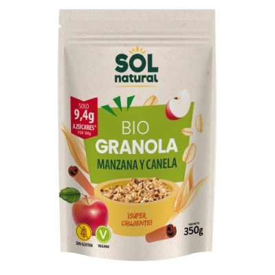 Bio Granola Manzana y Canela SIN GLUTEN 350g Ecológico