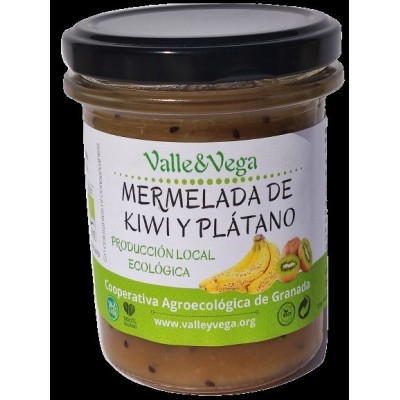 Mermelada de kiwi y platano Ecológica Valle y Vega