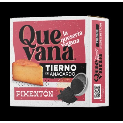 Queso tierno VEGANO pimentón 180g Ecológico QUEVANA