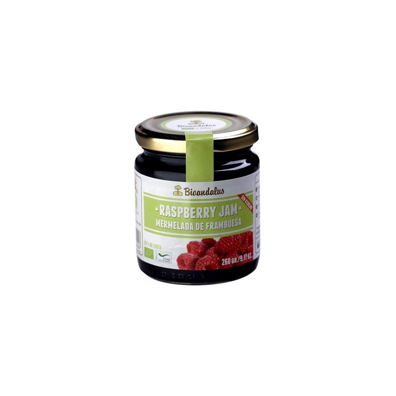 Mermelada de frambuesa con agave 260g Ecológica